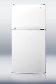 Summit FF874W 24 8.1 cu. ft. Counter Depth Top Freezer Refrigerator   White, Without Ice Maker: Kitchen & Dining