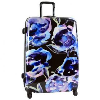 Ninewest Luggage Bombshell 28 Inch Hardside Spinner, Black Floral Print, One Size: Clothing