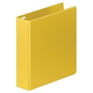 Wilson Jones Ultra Duty D Ring Binder with Extra Durable Hinge, 2 Inch, Yellow (W876 44 129) : Office D Ring And Heavy Duty Binders : Office Products