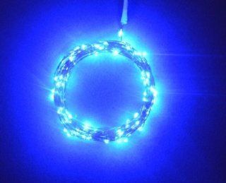 Ebuyingcity Blue 2m/6.5ft 20 LED Copper Wire String Lights Battery Operated for Xmas Christmas Tree Wedding Outdoor Party : Bike Lighting Parts And Accessories : Sports & Outdoors