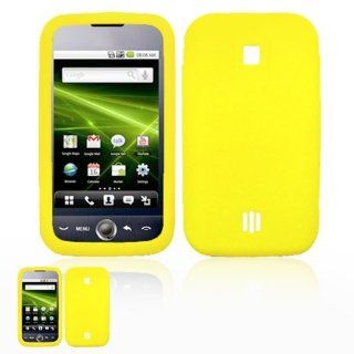 Huawei Ascend M860 Yellow Silicone Case Cell Phones & Accessories