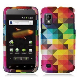Unique, Fun & Cool Hard Case for ZTE Warp N860 Trendy Design Multicolor Palette Faceplate: Cell Phones & Accessories