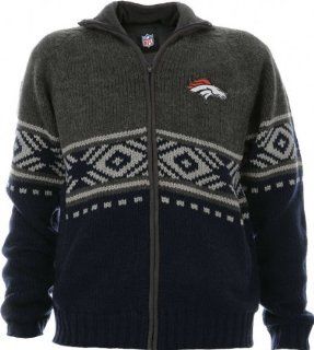Denver Broncos Sweater Jacket   XX Large  Apparel  Sports & Outdoors