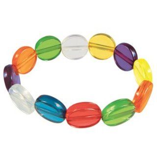 LDS YW Young Women Value Beads Bracelet on a Stretch Band   Faith (White), Divine Nature (Blue), Individual Worth (Red), Knowledge (Green), Choice & Accountability (Orange), Good Works (Yellow), Integrity (Purple) & Virtue (Gold): Jewelry