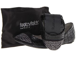 Footzyfolds Brittany Womens Flat Shoes (Black)
