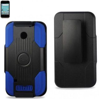 Reiko SLCPC09 HWM865BKNV Premium Durable Silicone Protective Combo Case for Huawei Ascend II (M865)   1 Pack   Retail Packaging   Navy: Cell Phones & Accessories