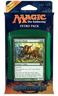 Magic the Gathering M14: MTG: 2014 Core Set Intro Pack: Bestial Strength Theme Deck (Includes 2 Booster Packs): Toys & Games