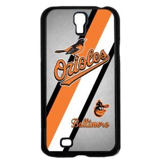 Baltimore Orioles MLB Baseball Team Color Stripes Samsung GALAXY S4 Hard Case Cell Phones & Accessories
