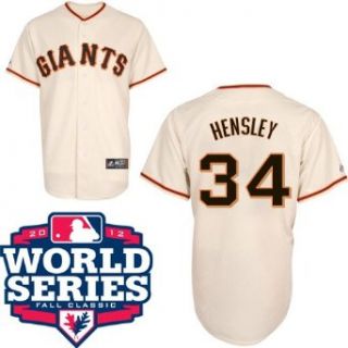 Clay Hensley San Francisco Giants Youth Replica Home Jersey w/ 2012 World Series Select Youth Size: Small   6/8 : Sports Fan Jerseys : Sports & Outdoors