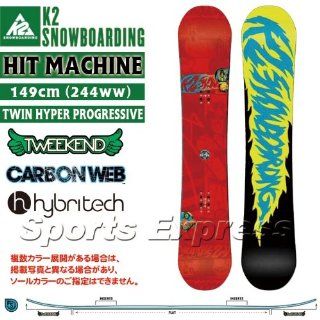K2 Snowboards Hit Machine Snowboard One Color, 149cm  Freestyle Snowboards  Sports & Outdoors