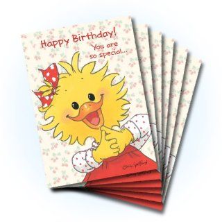 Suzy's Zoo Happy Birthday Greeting Card 6 pack 10228: Health & Personal Care