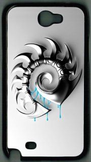 Starcraft Zerg Samsung Galaxy Note II N7100 Case White, Hard Outer Shell DIY Cover By Customonline Cell Phones & Accessories