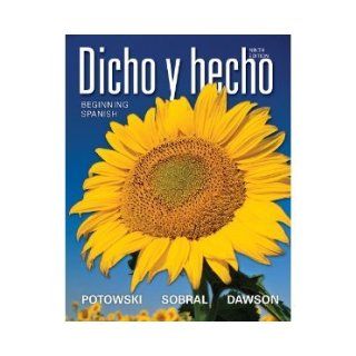 Dicho y hecho: Beginning Spanish (Textbook, Activities Manual & Wileyplus Access Code)(Bundle): Sobral & Dawson Potowski: 9781118115381: Books