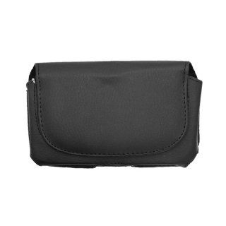 Black Faux Leather Pouch Cover Case for Samsung Galaxy Note N7000 SGH I717 SGH T879: Cell Phones & Accessories