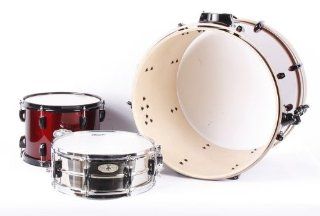 Pearl VX903 3 Piece Shell Pack 22" Bass Drum, 12" Tom, 14" Snare Wine Red 886830927461: Musical Instruments