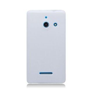 For Straight Talk Huawei H883G Ascend W1 Soft Silicone SKIN Cover Case White: Everything Else