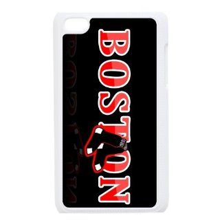 Custom Boston Red Sox Hard Back Cover Case for iPod Touch 4th IPT910: Cell Phones & Accessories