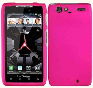 Hot Pink Hard Case Cover for Motorola Droid Razr XT912: Cell Phones & Accessories