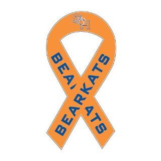 SHSU Ribbon Decal Approx 3.9704 x 7.889 in 'SH Paw Official Logo'  Sports Fan Automotive Decals  Sports & Outdoors