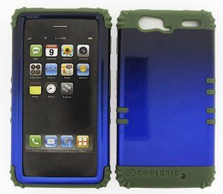For Motorola Droid Razr Maxx XT913 Hard Dark Green Skin+Black Blue Snap Case New: Cell Phones & Accessories