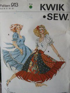 Ladies' Boho Square Dancing Pattern   Kwik Sew No. 913   Size 6 8 10 12