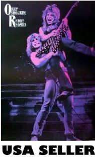 Ozzy Osbourne and Randy Rhoads Purple & Black POSTER 23.5 X 34 Black Sabbath (sent FROM USA in PVC pipe) : Prints : Everything Else
