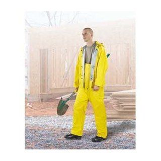 ONGUARD 74515 3 Piece 2 Ply PVC Economy Suit with Detachable Hood, Yellow, Size Small: Protective Chemical Splash Apparel: Industrial & Scientific
