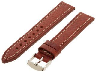 Hadley Roma Men's MSM894RR 180 18 mm Honey Genuine Leather Watch Strap: Watches