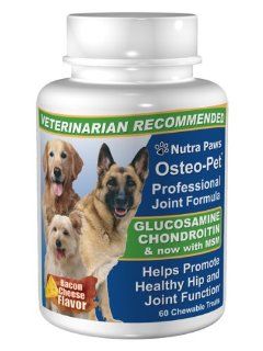Osteo Pet Glucosamine Chondroitin for Dogs 60 Bacon & Cheese Flavored Treats : Pet Bone And Joint Supplements : Pet Supplies