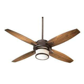 Quorum International 58524 86 Alta 52 4 Blade Indoor Ceiling Fan With Blades And 1 Bulb Light Kit Included In Oiled Bronze    