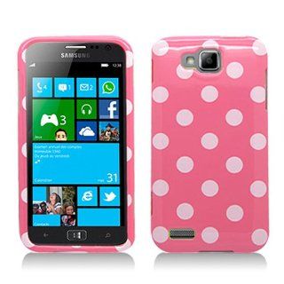 Pink White Polka Dot Hard Cover Case for Samsung ATIV S SGH T899 SGH T899M: Cell Phones & Accessories