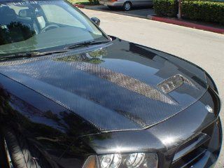 2005 2009 Dodge Charger SRT8 Style Carbon Fiber Hood: Automotive