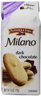 Pepperidge Farm Dark Chocolate Milano Cookies, 6 Ounce (Pack of 12) : Grocery & Gourmet Food