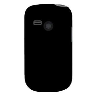 Silicone Gel Skin Sleeve BLACK Rubber Soft Cover Case for LG UN200 / SABER (US CELLULAR) [WCC927] Cell Phones & Accessories