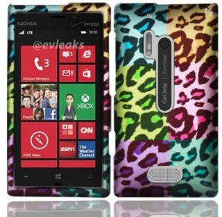 Nokia Lumia 928 ( Verizon ) Phone Case Accessory Fascinating Leopard Design Hard Snap On Cover with Free Gift Aplus Pouch: Cell Phones & Accessories