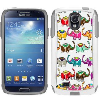 Otterbox Commuter Series Colorful Elephant Pattern Hybrid Case for Samsung Galaxy S4 Cell Phones & Accessories