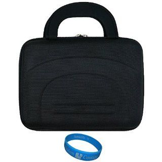 Black Nylon Cube Carrying Case for D2 Pad (D2 912) 9 inch Android Tablet + SumacLife TM Wisdom Courage Wristband: Computers & Accessories