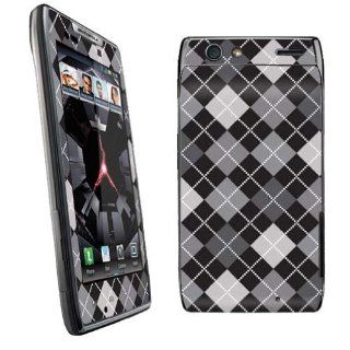 Motorola Droid Razr XT912 Vinyl Decal Protection Skin Black Argyle: Cell Phones & Accessories