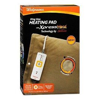 Walgreens Walg King Size Heating Pad, 12 x 24 Inch, 1 ea: Health & Personal Care