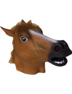 Horse Latex Mask   Halloween Mask: Costume Masks: Clothing