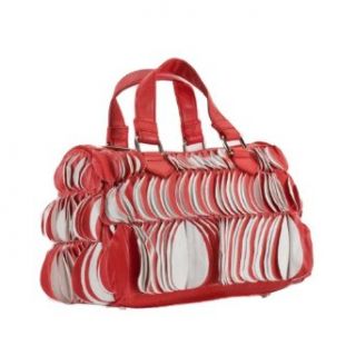 Jacky&Celine J 940 2 047 Coral Red/White Satchel/Crossbody Bag Shoes