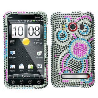 Hard Plastic Snap on Cover Fits HTC EVO 4G, PC36100 Colorful Circle Full Diamond Sprint (does not fit HTC EVO 4G LTE): Cell Phones & Accessories