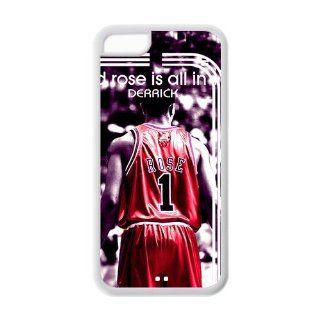 Chicago Bulls NBA BasketBall Star Derrick Rose,Rose is All In Derrick Iphone 5C Case Cover Cell Phones & Accessories