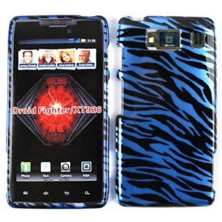 For Motorola Droid Razr Hd Xt926 Transparent Blue Zebra Case Accessories: Cell Phones & Accessories