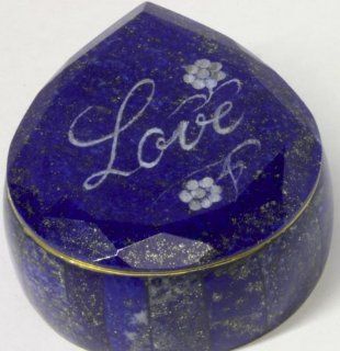 Afghanistan Lapis Lazuli Gem Stone Jewelry Box, Ring, Stash Box, Absolutely Gorgeous and Unique  
