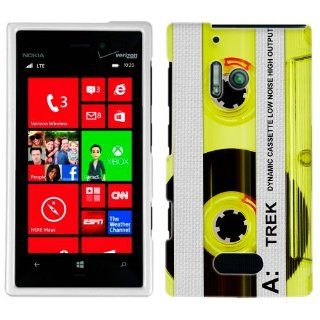 Nokia Lumia 928 Retro Clear Cassette Tape Yellow Case: Cell Phones & Accessories