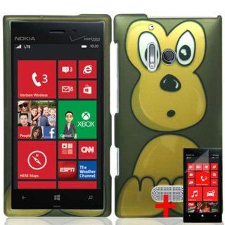 NOKIA LUMIA 928 CUTE BROWN CARTOON MONKEY COVER SNAP ON HARD CASE + SCREEN PROTECTOR from [ACCESSORY ARENA]: Cell Phones & Accessories