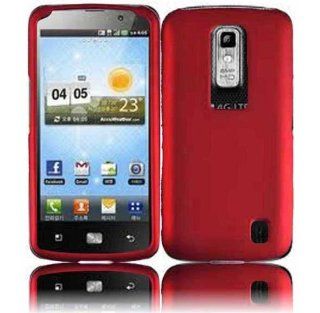 LG Nitro HD P930 Rubberized Cover   Red Hard Case: Cell Phones & Accessories