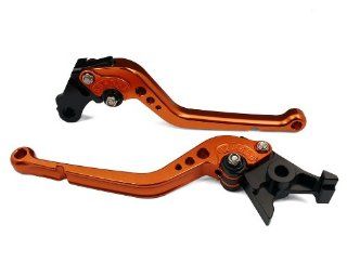 One Pair of Long Adjustable Style OEM Racing Motorcycle Clutch & Brake Lever Orange Fit For TRIUMPH TT 600 2000 2003 T 955 F 14: Automotive