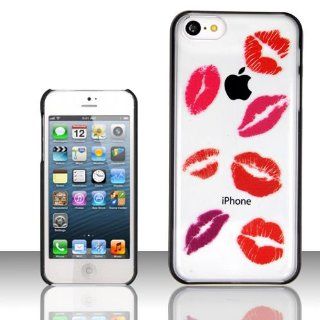 Hard Plastic Snap on Cover Fits Apple iPhone 5 5S Sexy Red Kisses TPU Hybrid Combined Soft Rubber + Screen AT&T, Cricket, Sprint, Verizon (does NOT fit Apple iPhone or iPhone 3G/3GS or iPhone 4/4S or iPhone 5C): Cell Phones & Accessories